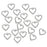 20pcs Rhinestone Crystal Heart Pendent for Jewelry DIY Craft