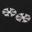 10x Metal snowflakes Rhinestone Flat Back Cabochons for Phone Case DIY Craft