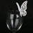 Crofta Butterfly Glass Place Cards Wedding Party Table Decor 50pcs White