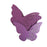 Crofta Butterfly Glass Place Cards Wedding Party Table Decor 50pcs Purple