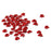 Crofta 400 Pieces 8mm Heart Rhinestone Flatback Embellishment for Wedding Decoration Red