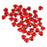 Crofta 400 Pieces 8mm Heart Rhinestone Flatback Embellishment for Wedding Decoration Red