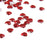 Crofta 800 Pieces Acrylic Flat Back Rhinestones Gems Heart Crystal Embellishment 8mm Red