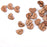 Crofta 100pcs Nature Wood Wooden Hearts Scrapbooking Embellishments Crafts 12x2mm