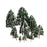 Crofta 12pcs Dark Green Poplar Trees Model Train Snow Scenery 2.5-16 cm 1:500-1:50