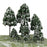 Crofta 12pcs Dark Green Poplar Trees Model Train Snow Scenery 2.5-16 cm 1:500-1:50