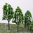 Crofta 12pcs Light Green Poplar Trees Model Train Snow Scenery 2.5-16 cm 1:500-1:50