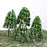 Crofta 12pcs Light Green Poplar Trees Model Train Snow Scenery 2.5-16 cm 1:500-1:50