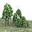 Crofta 12pcs Light Green Poplar Trees Model Train Snow Scenery 2.5-16 cm 1:500-1:50