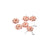 Crofta 100x Rose Gold Snowflake Flower Alloy Spacer beads Jewellery Findings 4mm