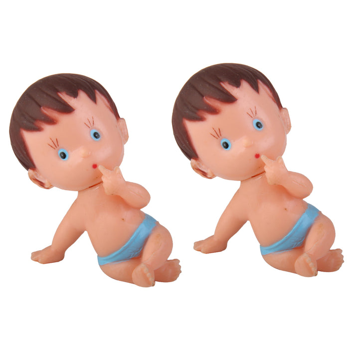 Crofta 12pcs Mini Sucking Finger Baby Baby Shower Favors Party Decor Blue