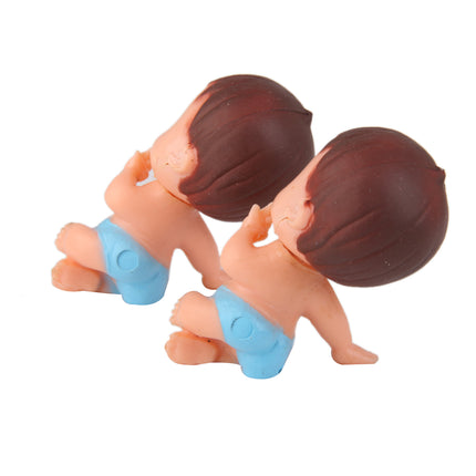 Crofta 12pcs Mini Sucking Finger Baby Baby Shower Favors Party Decor Blue