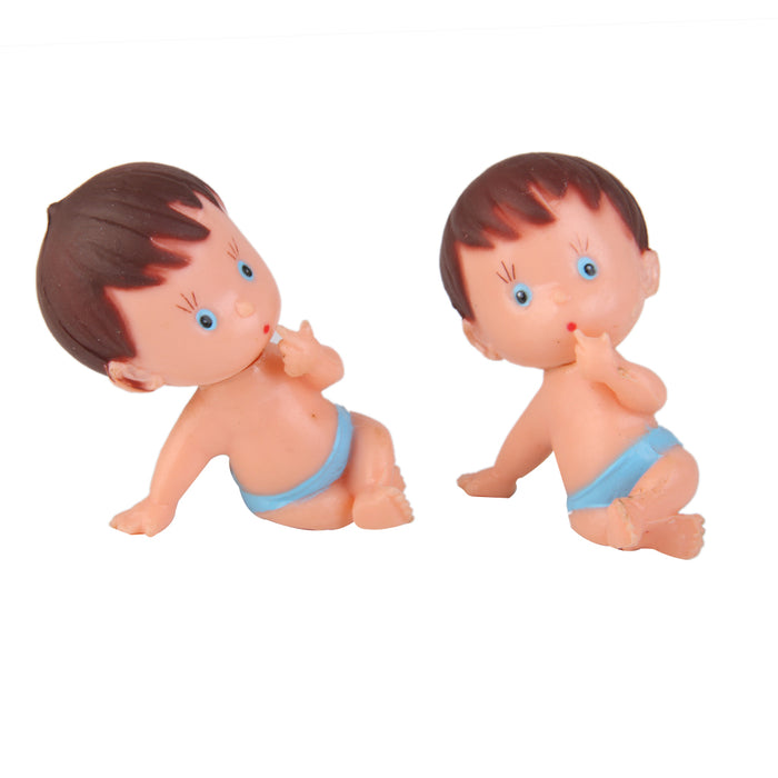 Crofta 12pcs Mini Sucking Finger Baby Baby Shower Favors Party Decor Blue