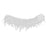 Crofta 1 Yard Rooster Feather Fringe Trim for Sewing Costume Crafts White