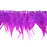 Crofta 1 Yard Rooster Feather Fringe Trim for Sewing Costume Crafts Purple