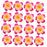 Crofta 100x Wedding Party Hawaiian Frangipani Foam Plumeria Flower Head Rose Red