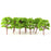 Crofta 10pcs Banyan Trees Model Train Scenery Landscape Scale 1:100 Light Green