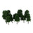 Crofta 16pcs Model Train Trees Scenery Landscape 1:100-200 Dark Green