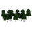 Crofta 16pcs Model Train Trees Scenery Landscape 1:100-200 Dark Green