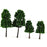 Crofta 16pcs Model Train Trees Scenery Landscape 1:100-200 Dark Green