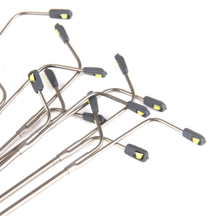 Crofta 10pcs Model Street Lights Double Heads Scale 1/200