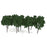 Crofta 10Pcs 1/100 Model Tress Train Railroad Park Garden Scenery Dark Green