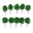 Crofta 10 Pcs Scenery Landscape Train Model Old Trees Scale 1/100 Jade Green