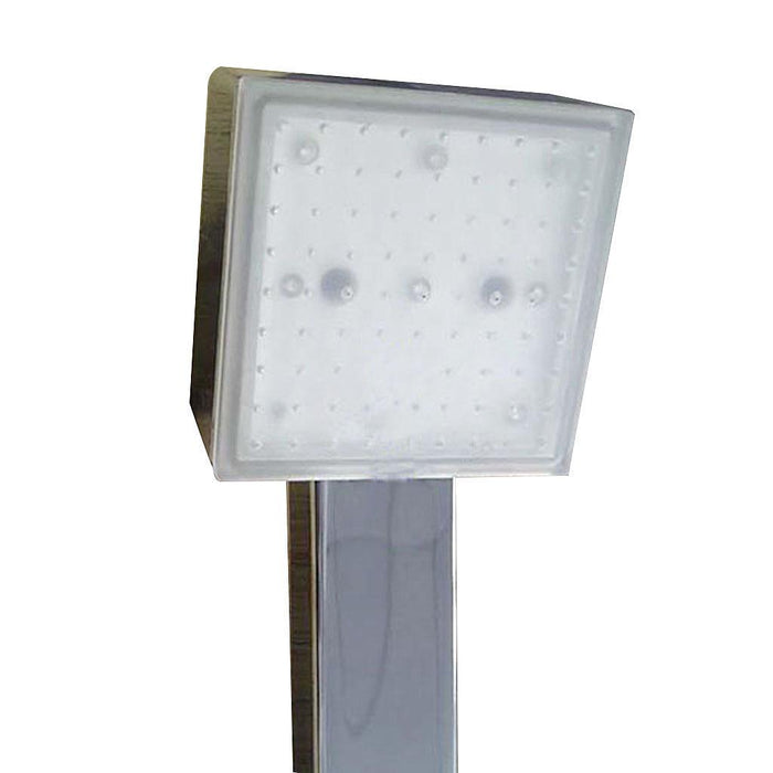 Crofta Three-Colored Temperature Sensor Square LED Shower Spray Head