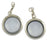 2PCS 30mm Silver Round Magnetic Glass floating Alloy Locket Charms