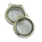 2PCS 30mm Silver Round Magnetic Glass floating Alloy Locket Charms