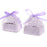 25pcs Purple Rose Design Candy Gift Box with Ribbon Wedding Favor Decoration