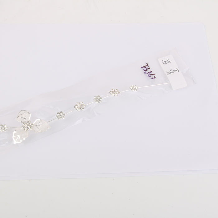 Wedding Bridal Crystal Diamante Plum Blossom Headband Tiara