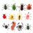 Crofta 12 Pieces Enviromental Plastic Insects Animal Display Realistic Model Figure Kids Funny Trick Play Toys