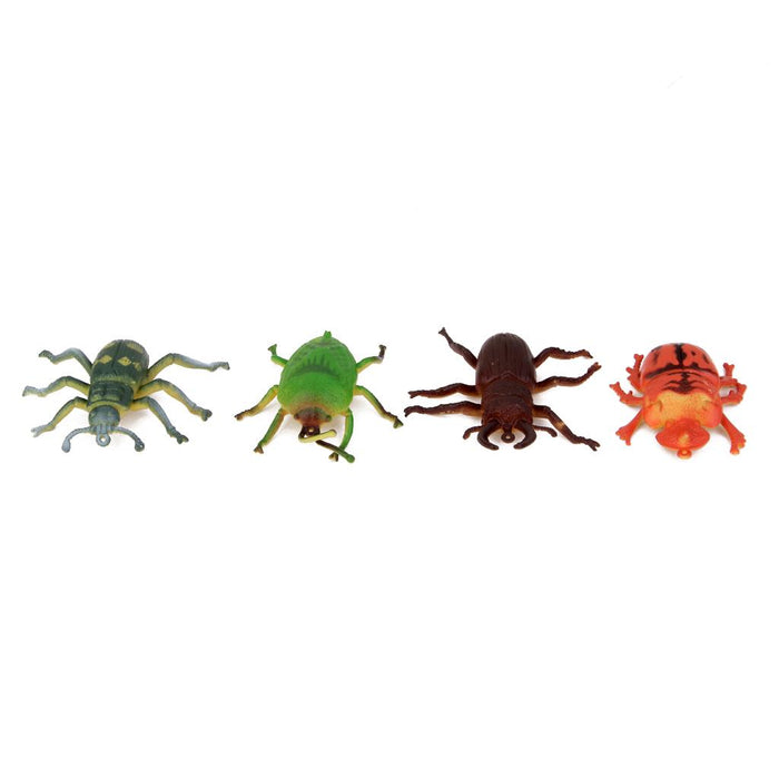 Crofta 12 Pieces Enviromental Plastic Insects Animal Display Realistic Model Figure Kids Funny Trick Play Toys