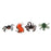 Crofta 12 Pieces Enviromental Plastic Insects Animal Display Realistic Model Figure Kids Funny Trick Play Toys