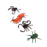 Crofta 12 Pieces Enviromental Plastic Insects Animal Display Realistic Model Figure Kids Funny Trick Play Toys