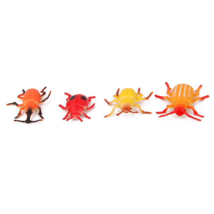 12Pcs Fake Beetles Pretented Trick Play Toy