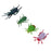 12Pcs Fake Beetles Pretented Trick Play Toy