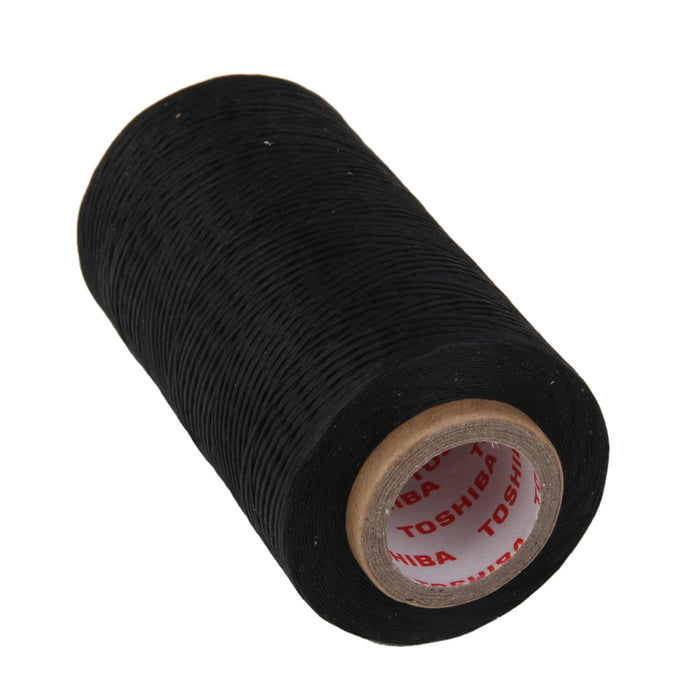 250m Thread Wax Line Flat 1mm Leather Craft Bag Wallet Sew Line Black