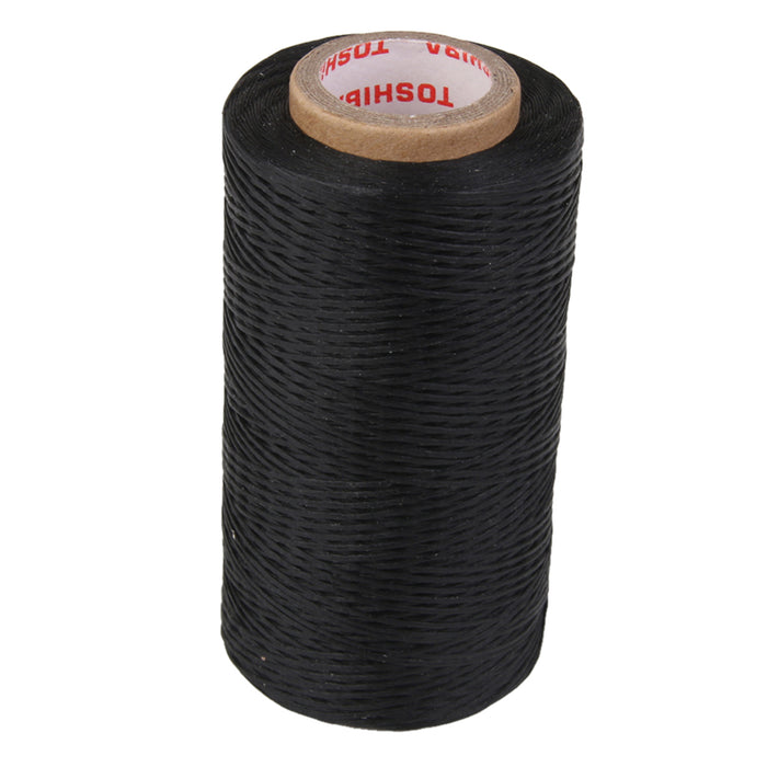 250m Thread Wax Line Flat 1mm Leather Craft Bag Wallet Sew Line Black