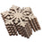 10pcs  Snowflake Wood Embellishment Christmas Home Festival Decoration