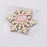 10pcs  Snowflake Wood Embellishment Christmas Home Festival Decoration