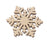 10pcs  Snowflake Wood Embellishment Christmas Home Festival Decoration