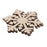 10pcs  Snowflake Wood Embellishment Christmas Home Festival Decoration