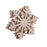 10pcs  Snowflake Wood Embellishment Christmas Home Festival Decoration