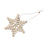 10x Snowflake Wood Embellishment Christmas Tree Hanging Ornament Decor