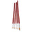 6pcs Assorted Size Artist Painting Round Tip Nylon Brushes-Dark Red