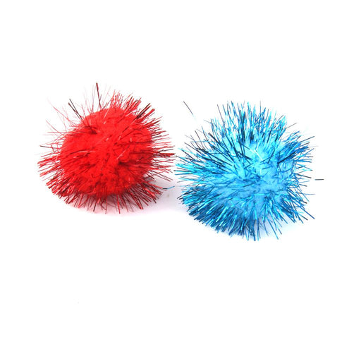 Crofta 140Pieces 3.5cm Glitter Sprayed Pompoms Balls Crafts Making   Toys