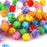 Crofta 170pcs Mixed 15/35mm Glitter Tinsel Pompom Balls Pom Pom Ball