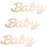 10 Wooden MDF Plain Baby Sign 90mm x 60mm